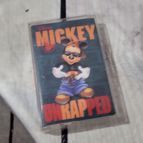 Disney Other - Disney Mickey Unwrapped Cassette with Blue and Red Cover
